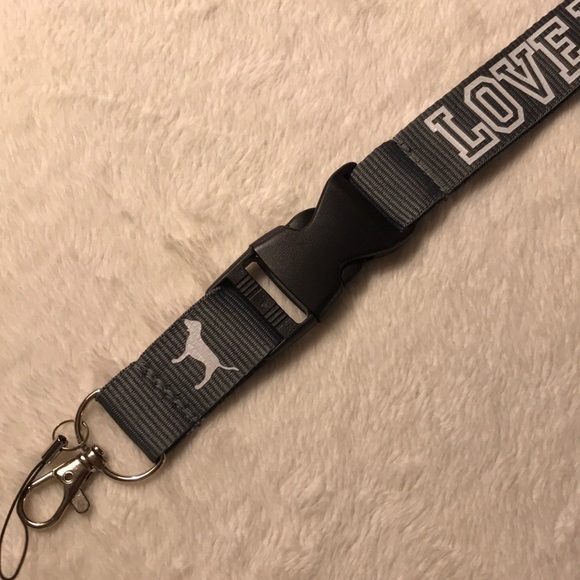 ✅HOST Pick✅ Gray Love Pink Lanyard, NWOT - Picture 3 of 4